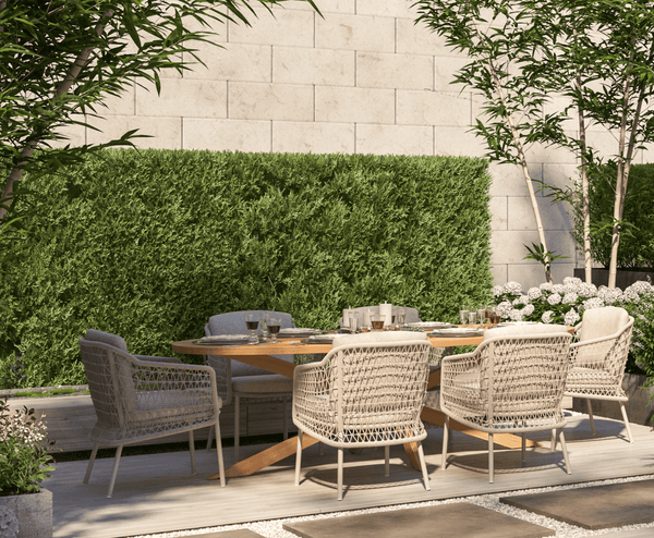 4SO Puccini Outdoor 6 Seat Dining Set with Prado 240cm Ellipse Table