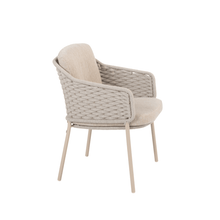 4SO Eros Outdoor 6 Seat Dining Set with Prado 160cm Teak Round Table with Lazy Susan