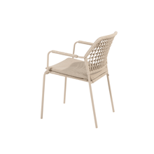 4SO Barista Outdoor 6 Seat Dining Set with Prado 160cm Teak Round Table with Lazy Susan