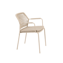 4SO Barista Outdoor 6 Seat Dining Set with Prado 160cm Teak Round Table with Lazy Susan